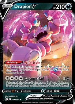 Drapion V, Lost Origin No. 118 Holo