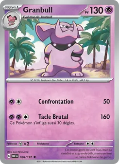 Granbull, Flammes Obsidiennes No. 088 Normal