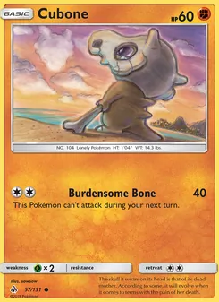 Cubone, Forbidden Light No. 57 Normal