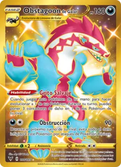 Obstagoon de Galar, Voltaje Vívido Nº 198 Holo