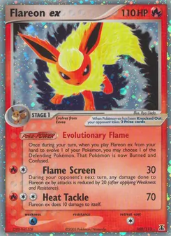 Flareon ex, Delta Species No. 108 Holo