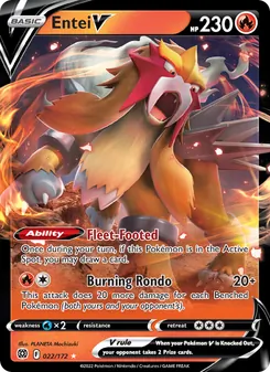 Entei V, Brilliant Stars Nº 022 Holo
