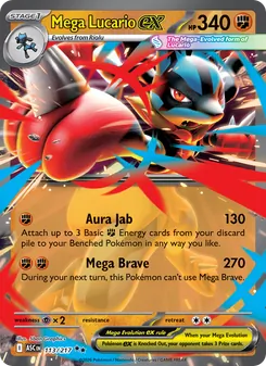Mega Lucario ex, Ascended Heroes Nº 113 Holo
