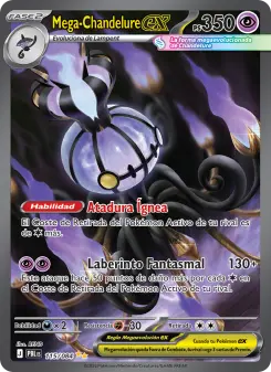 Mega-Chandelure ex, Oscuridad Absoluta Nº 115 Holo