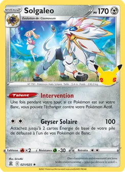 Solgaleo, Célébrations No. 21 Holo