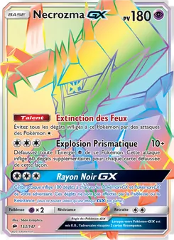 Necrozma GX, Ombres Ardentes No. 153 Holo