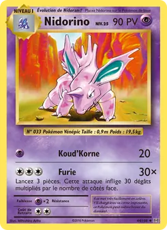 Nidorino, Évolutions No. 44 Normal