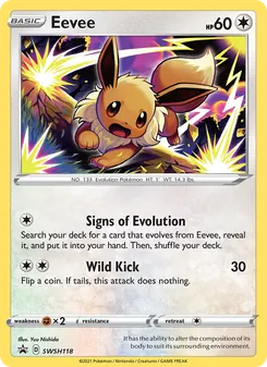 Eevee, SWSH Black Star Promos No. SWSH118 Holo