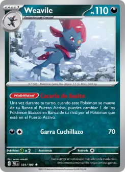 Weavile, Evoluciones en Paldea Nº 134 Holo
