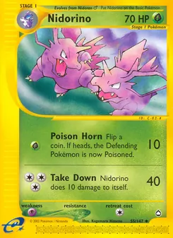 Nidorino, Aquapolis No. 55 Normal
