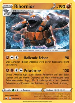 Rihornior, Schwert & Schild Nº 99 Holo