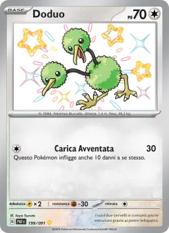 Doduo, Destino di Paldea No. 199 Holo