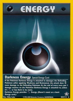 Darkness Energy, Neo Genesis Nº 104 Normal