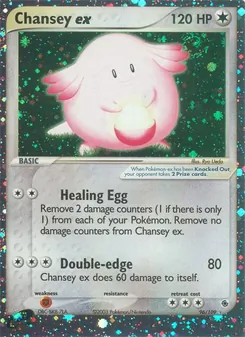 Chansey ex, Ruby & Sapphire Nº 96 Holo