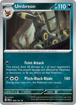 Umbreon, Prismatic Evolutions No. 059 Holo