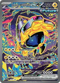 Iron Hands ex, Prismatic Evolutions Nº 154 Holo