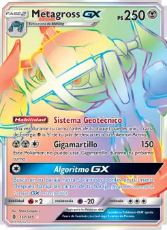 Metagross GX, Albor de Guadianes Nº 157 Normal