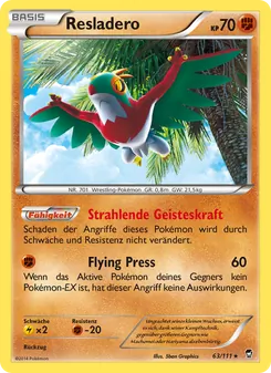 Resladero, Fliegende Fäuste No. 63 Normal
