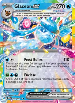 Glaceon ex, Prismatic Evolutions Nº 026 Holo