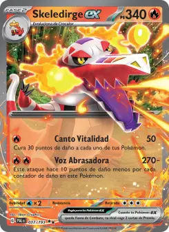 Skeledirge ex, Evoluciones en Paldea No. 037 Holo