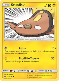 Stunfisk, Truenos Perdidos Nº 83 Normal