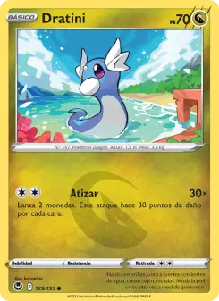 Dratini, Tempestad Plateada No. 129 Normal