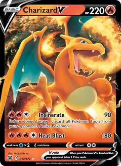Charizard V, Brilliant Stars Nº 017 Holo