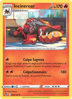 Incineroar, Tempesta Argentata No. 032 Normal