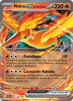 Moltres ex del Team Rocket, Rivales Predestinados Nº 031 Holo