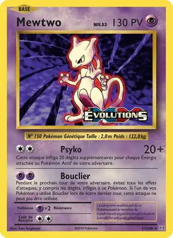 Mewtwo, Évolutions Nº 51 Normal