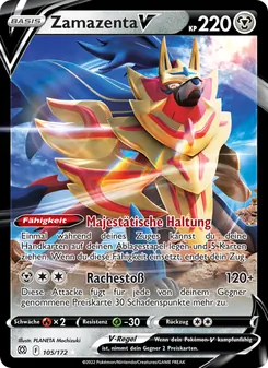 Zamazenta V, Strahlende Sterne Nº 105 Holo