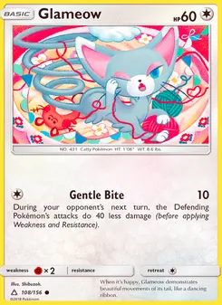 Glameow, Ultra Prism No. 108 Normal