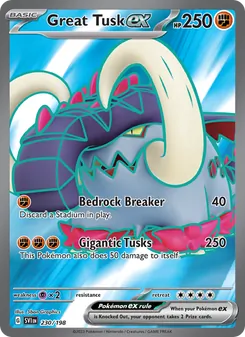 Great Tusk ex, Scarlet & Violet Nº 230 Holo