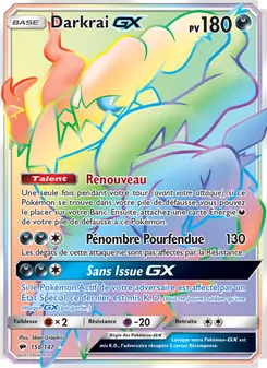 Darkrai GX, Ombres Ardentes No. 158 Holo
