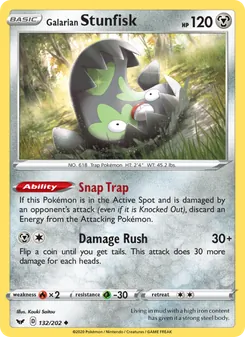 Galarian Stunfisk, Sword & Shield Nº 132 Normal