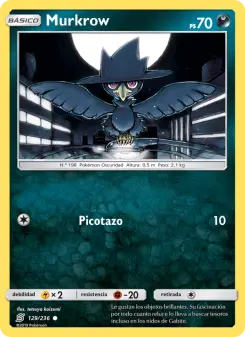 Murkrow, Mentes Unidas No. 129 Normal