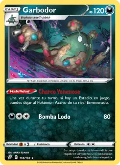 Garbodor, Choque Rebelde Nº 118 Normal