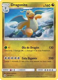 Dragonite, Sol y Luna No. 96 Normal
