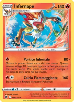 Infernape, Astri Lucenti No. 026 Holo