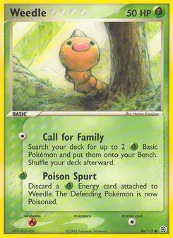 Weedle, FireRed & LeafGreen No. 86 Normal