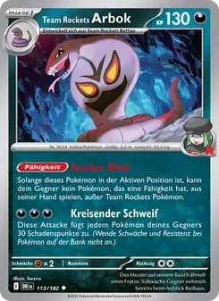 Team Rockets Arbok, Ewige Rivalen No. 113 Normal