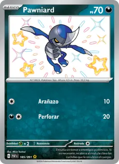 Pawniard, Destinos de Paldea Nº 185 Holo