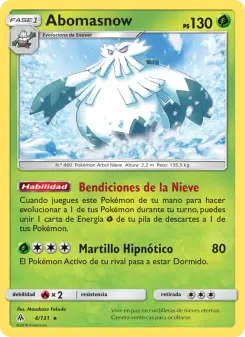Abomasnow, Luz Prohibida No. 4 Normal