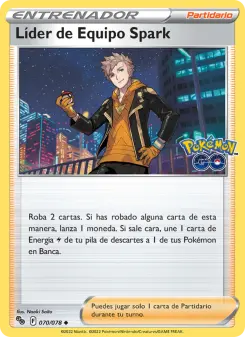 Líder de Equipo Spark, Pokémon GO Nº 070 Normal