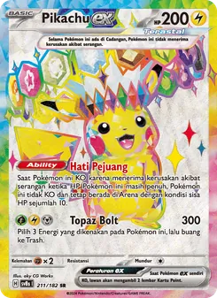 Pikachu ex, Kilat Rasi No. 211 Normal