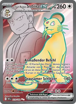 Team Rockets Snobilikat-ex, Ewige Rivalen Nº 219 Holo