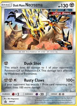 Dusk Mane Necrozma, SM Black Star Promos Nº SM107 Normal
