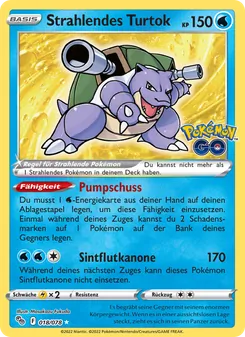 Strahlendes Turtok, Pokémon GO No. 018 Holo