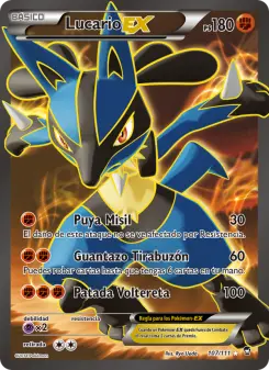 Lucario EX, Puños Furiosos Nº 107 Normal