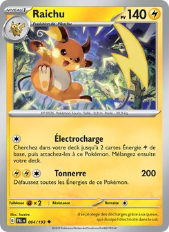 Raichu, Évolutions à Paldea No. 064 Normal